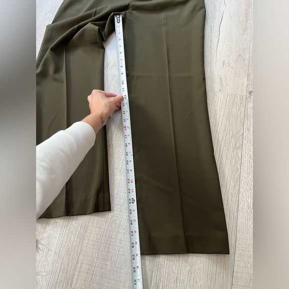 Ralph Lauren Straight-Leg Wool Trouser Pants in Dark Brown size 10 - Picture 4 of 10